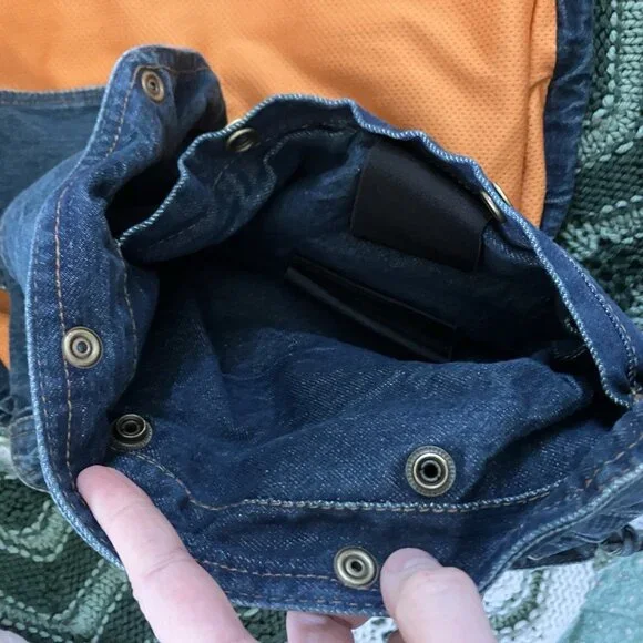 Milwaukee Performance Apparel Vest Mens M Denim Side Lace -up Motorcycle Biker - Picture 9 of 9